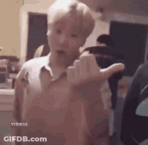 Korean Guy Punching GIF