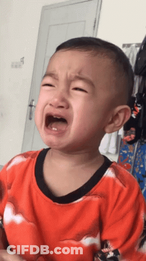 Korean Kid Crying Scream GIF