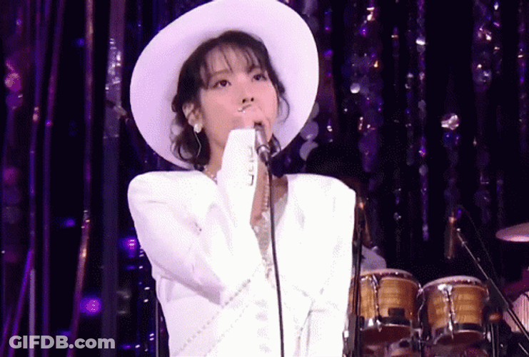Korean Singer IU As Wedding Singer GIF