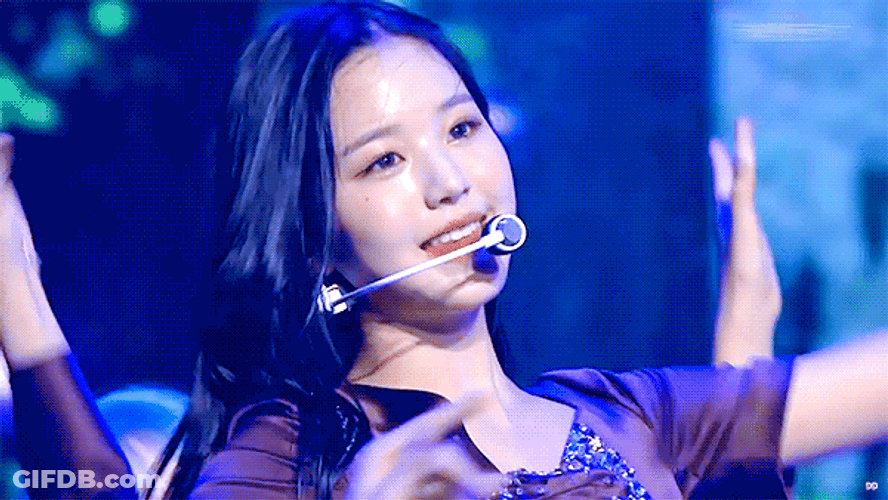 Korean Star Jang Won-Young Sweating During Performance GIF