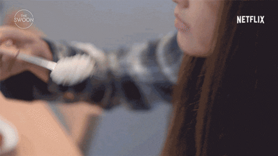 Korean Woman Eating Bowl Of Rice GIF