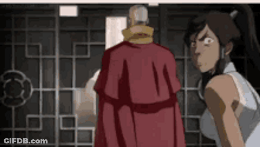 Korra And Avatar Aang GIF