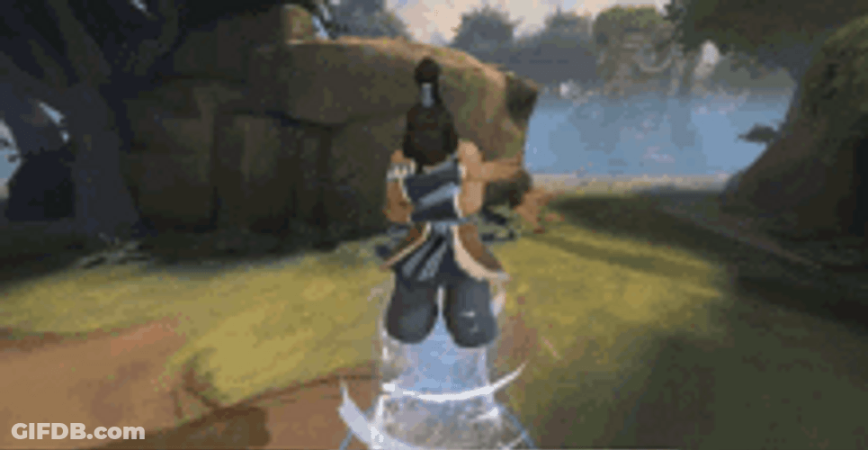Korra Four Elements Bender GIF