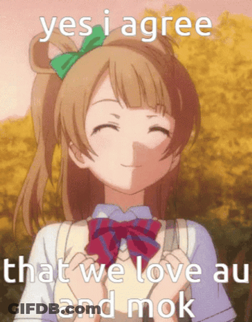 Kotori Minami Yes I Agree GIF