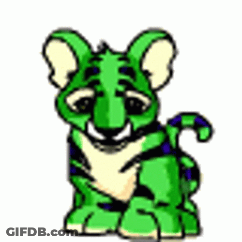 Kougra Neopets Head Spinning GIF