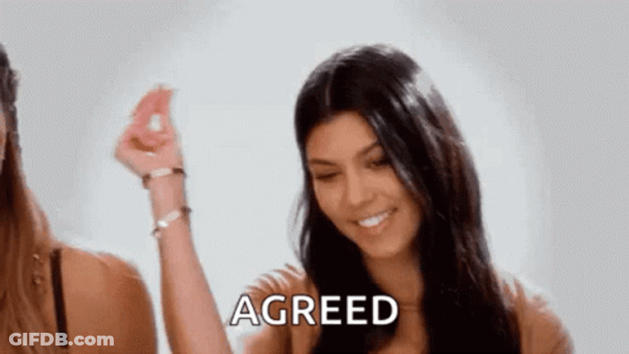 Kourtney Kardashian Agreed GIF