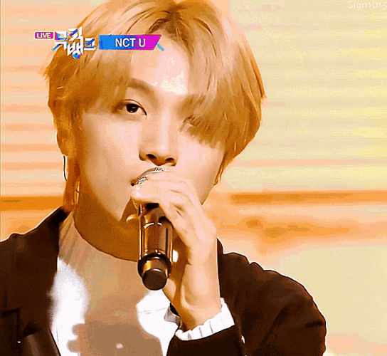Kpop Boy Group Nct U Haechan Singing GIF
