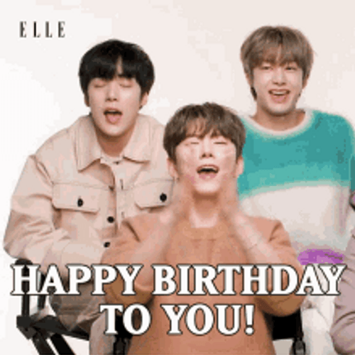 Kpop BTS Happy Birthday Song GIF