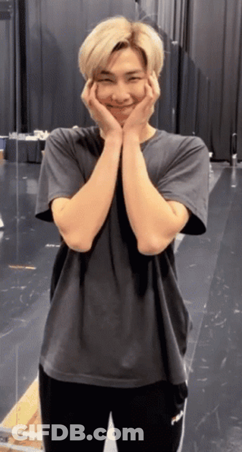 Kpop BTS Rm Cute Dance Practice GIF