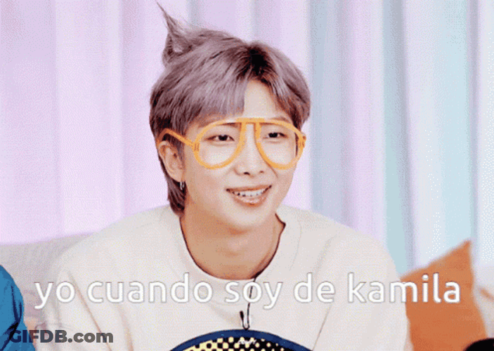 Kpop BTS Rm Cute Frame Hair GIF