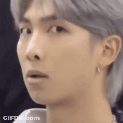 Kpop BTS Rm Funny Face GIF