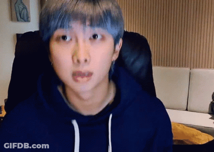 Kpop BTS Rm Random Wave GIF