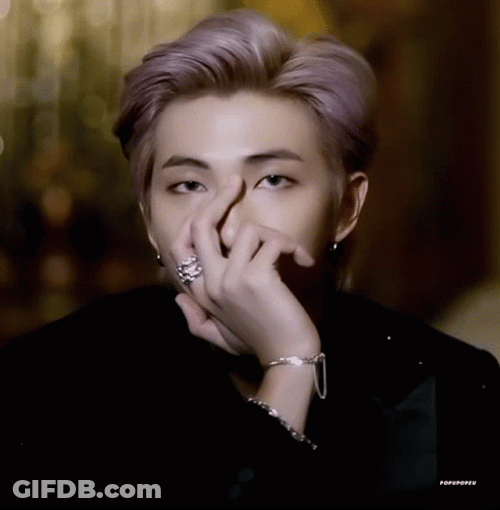 Kpop BTS Rm Serious Stare GIF