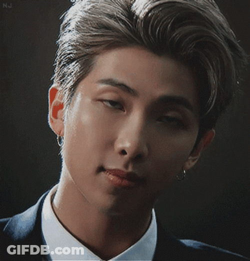Kpop BTS Rm Stare Camera Flash GIF