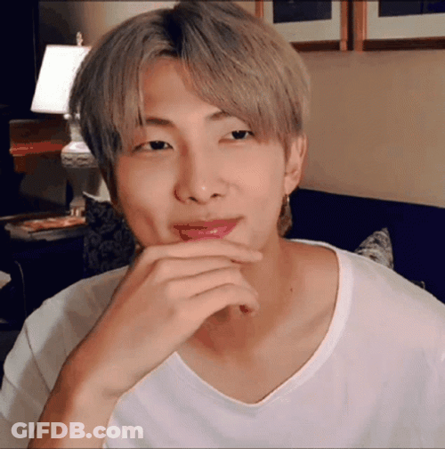 Kpop BTS Rm Thumbs Up Smile GIF