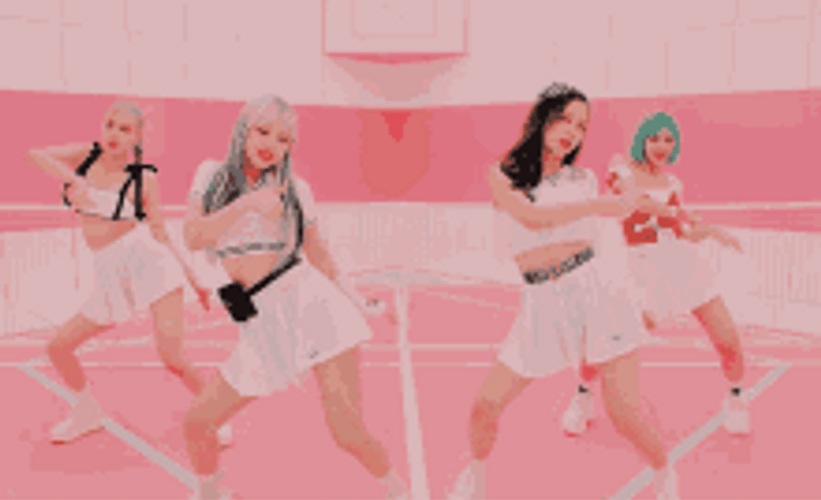 Kpop Girl Group Black Pink Ice Cream GIF