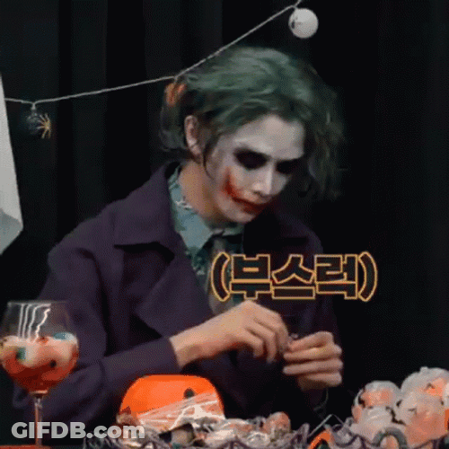 Kpop Group Nct Sungchan Joker Costume GIF