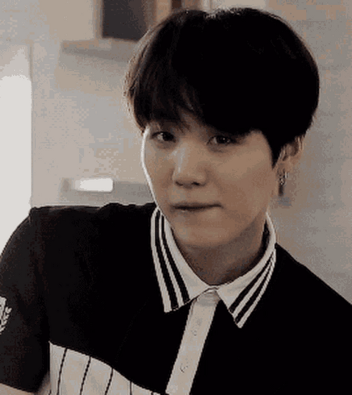 Kpop Idol Bts Suga Finger Hearts GIF