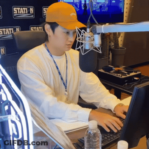 Kpop Jay B Recording Typing Fast GIF