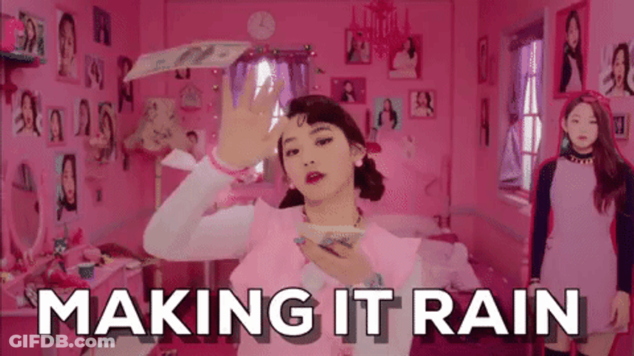 Kpop Making It Rain GIF