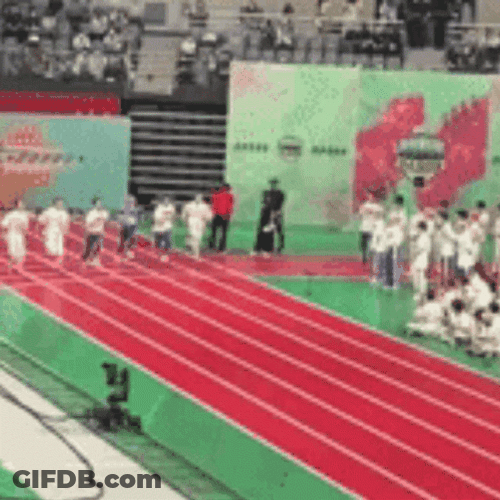 Kpop Running Meme GIF