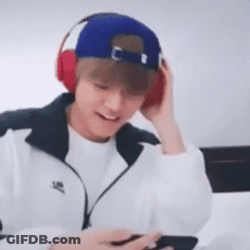 Kpop Seungmin Playing Music Not Listening GIF