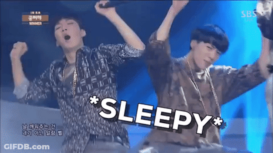 Kpop Sleepy Yawning GIF