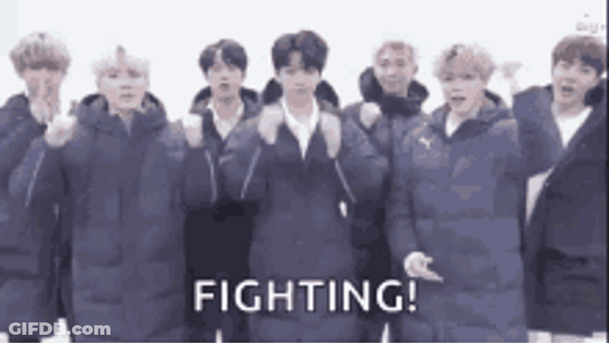 Kpop Superstar BTS Fighting GIF