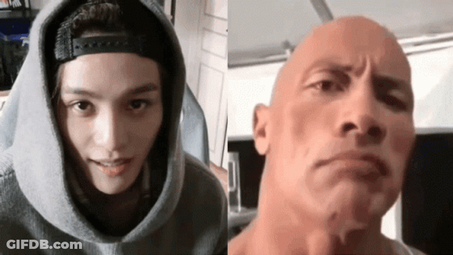 Kpop YangYang Dwayne Rock Eyebrow GIF