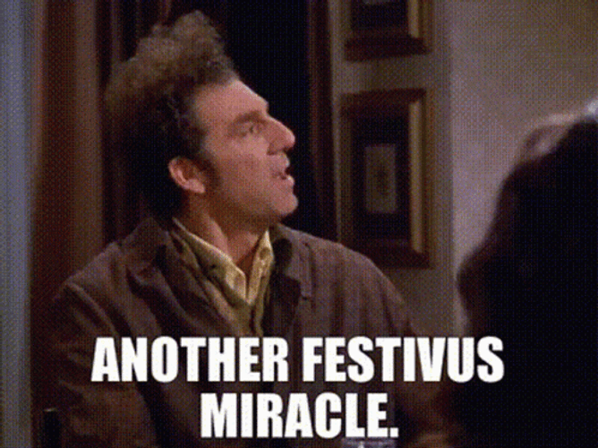 Kramer Another Festivus Miracle GIF