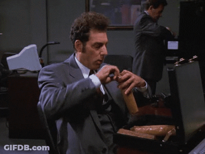 Kramer Eating Crackers GIF