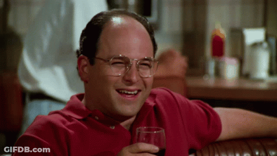 Kramer Giddy Up George Costanza Wink GIF