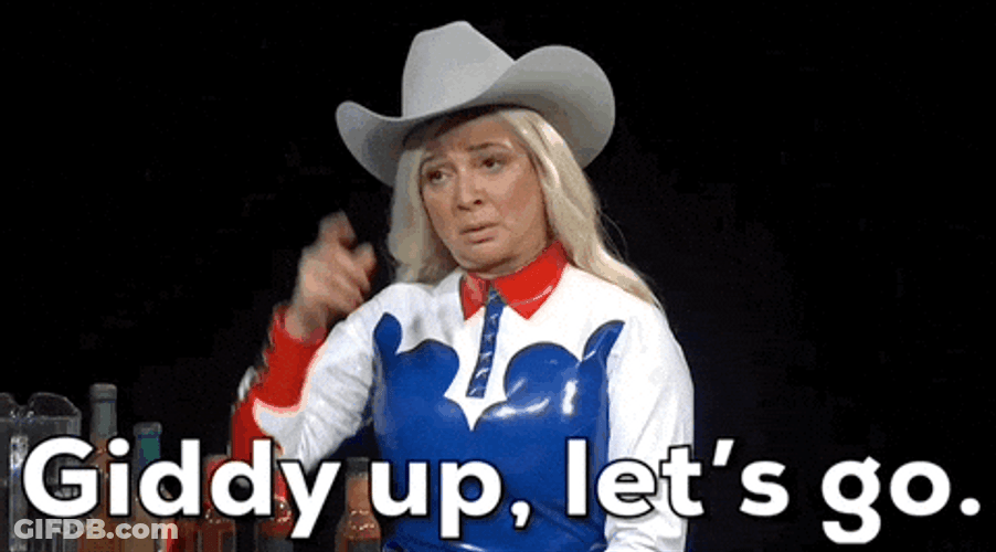 Kramer Giddy Up Maya Rudolph Let's Go GIF