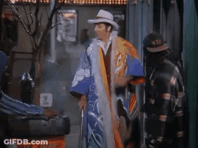 Kramer Pimp Walk GIF