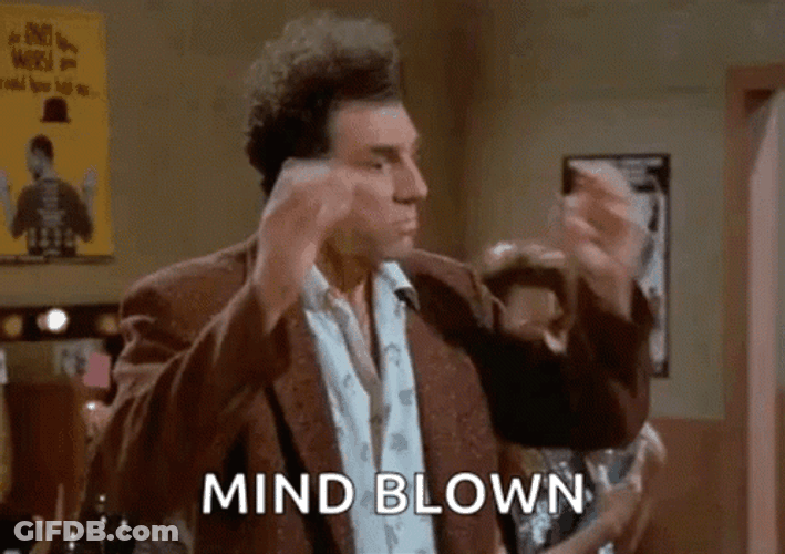 Kramer Seinfeld Mind Blown Meme GIF