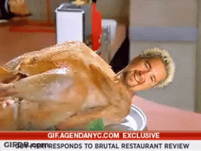 Kramer Turkey Guy FIeri Face Swap Meme GIF