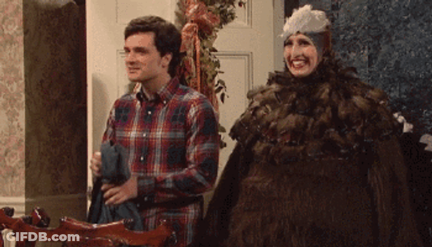 Kramer Turkey Meme Vanessa Bayer SNL GIF