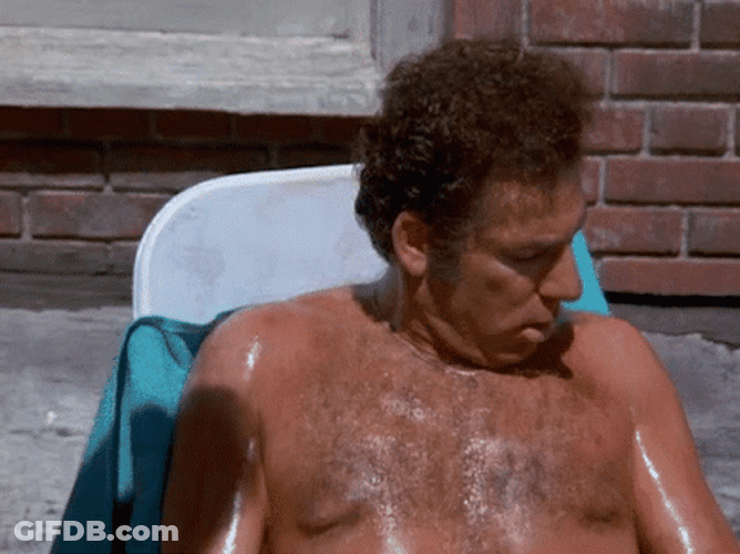 Kramer Turkey Sunbathing I'm Done GIF