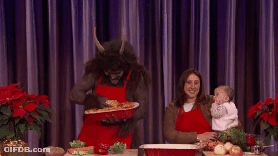 Krampus Eating So Much GIF