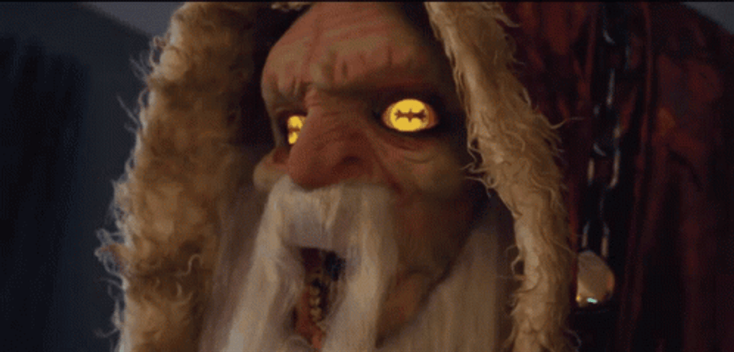 Krampus Glowing Eyes GIF