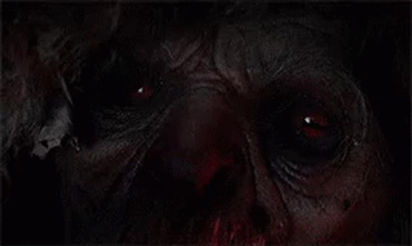 Krampus In Flashing Light GIF