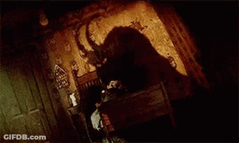 Krampus Scary Shadow GIF