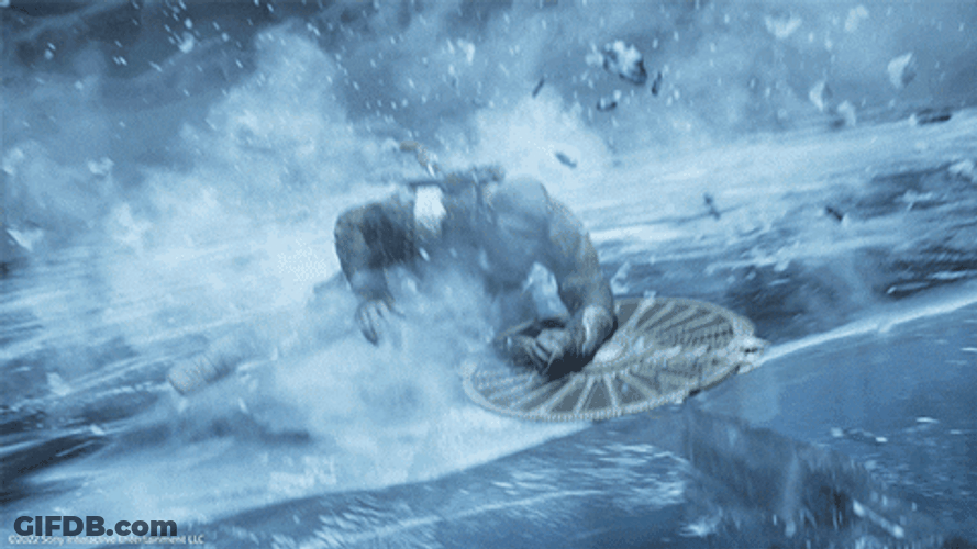 Kratos God Of War Axe Throw GIF