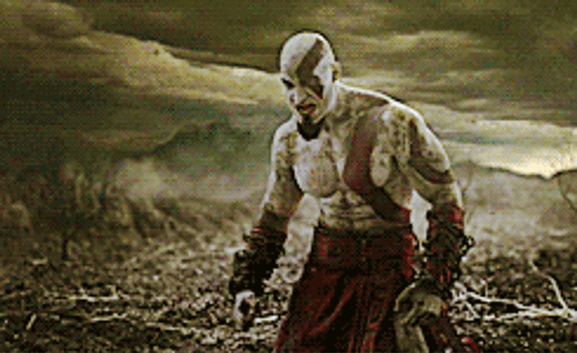 Kratos God Of War Raging Thunder GIF