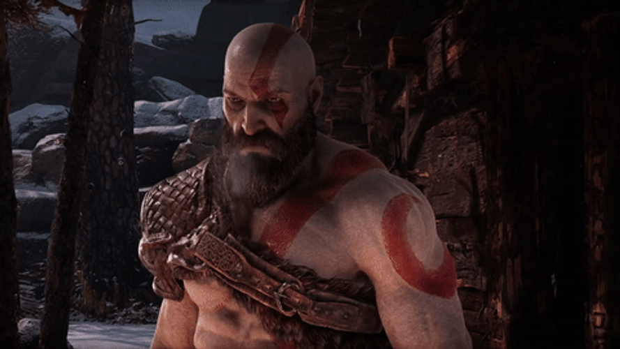 Kratos God Of War Sigh Exhale GIF