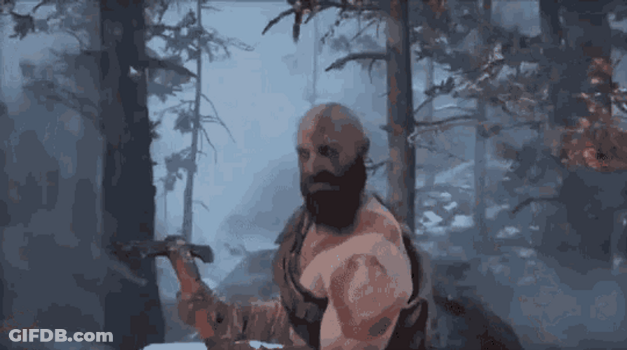 Kratos God Of War Smirk Nod GIF