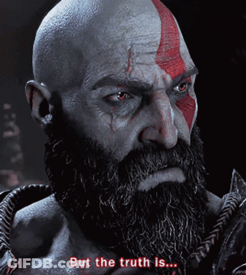 Kratos God Of War Truth Confession GIF