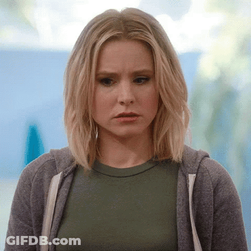 Kristen Bell Big Sigh GIF