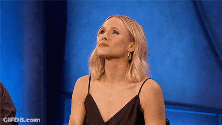 Kristen Bell Blowing Kisses GIF