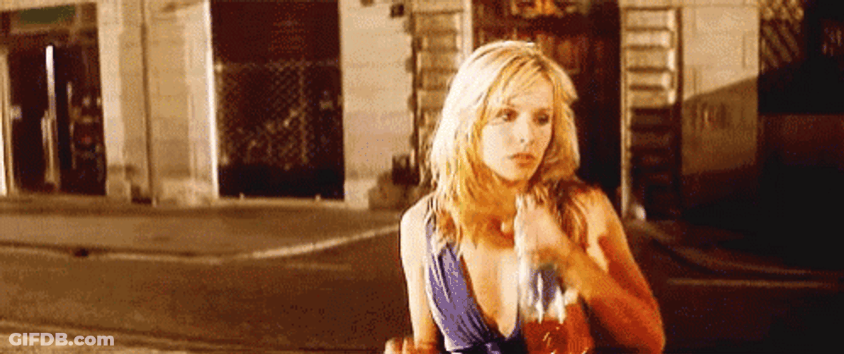 Kristen Bell Drinking Alcohol GIF